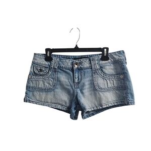 Hint Vintage y2k Micro Jean Shorts Size 9 Low Rise